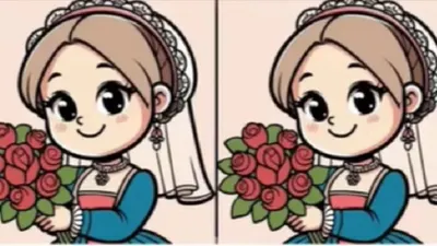 Tes IQ Teka-Teki: Isi Waktu Luang Untuk Menemukan 3 Perbedaan Pada Gambar Pengantin Cantik, Uji Analisa Terbaikmu!