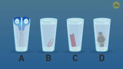 Tes IQ: Gelas Mana yang Airnya Paling Banyak?