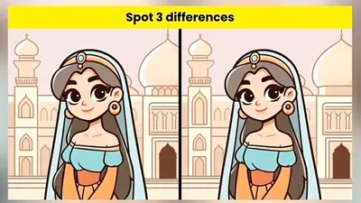 Tes IQ: Coba Temukan 3 Perbedaan Pada Gambar Gadis di Taj Mahal