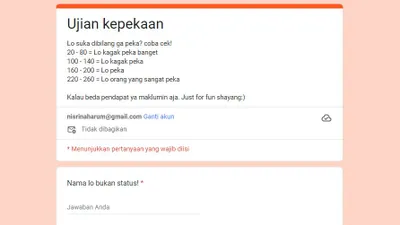 Tes kepekaan.