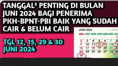Info untuk KPM PKH, BPNT, PIP dan KIS PBI! Ini Tanggal Penting Pencairan Bansos Juni 2024, Cair Rapel Sebelum Idul Adha?