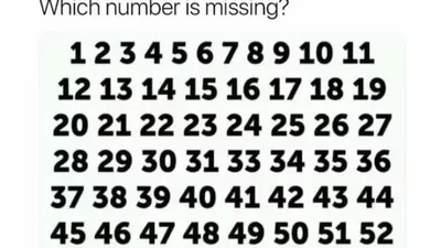 Tes IQ: Angka Berapa yang Hilang dalam Gambar Ini? Orang Cerdik Menemukannya dalam 15 Detik!