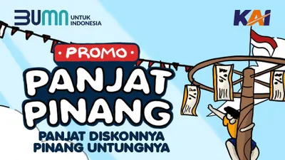 Tiket Kereta Diskon 79% di HUT RI ke-79, KAI Daop 2 Bandung Luncurkan Promo Panjat Pinang