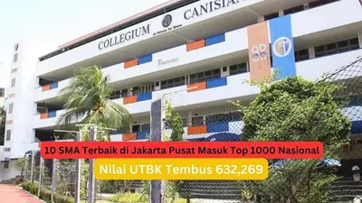 Daftar 10 SMA terbaik di Jakarta Pusat yang masuk Top 1000 Nasional dengan nilai UTBK tinggi