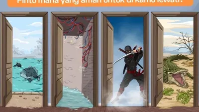 Tes IQ: Pintu Mana yang Paling Aman untuk Dilewati? Jawabanmu Buktikan Seberapa Cerdas Dirimu