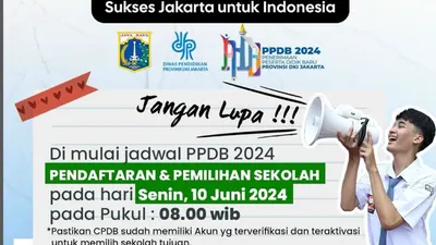Pendaftaran PPDB DKI Jakarta Dilaksanakan Serentak Mulai Besok untuk Jenjang SD hingga SMK