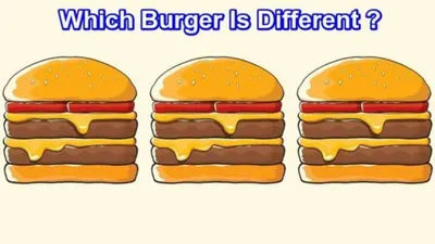 Tes IQ: Cari Burger yang Berbeda dalam Waktu 8 Detik untuk Uji Kejelianmu!