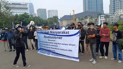 GEMAR Gelak Aksi Tolak Ormas Amerika Serikat International Republican Institute Intervensi Pemilu 2024      