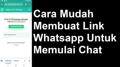 Cara Mudah Membuat Link Whatsapp