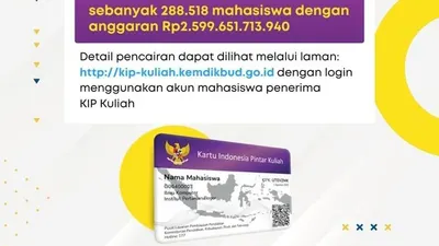 Hore! KIP Kuliah 2024 Semester 2, 4, 6, 8 Resmi Cair, Siap-siap Biaya Hidup Masuk Rekening, Klik Ini Agar Pencairan Berhasil