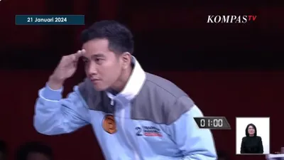 Gestur dan sikap Gibran Rakabuming Raka yang dirujak warganet platform x