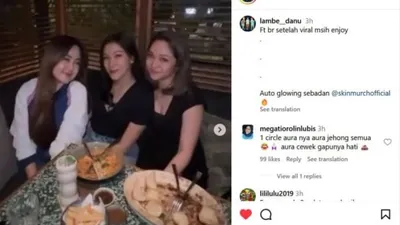 Bella Damaika dan Kedua Temannya