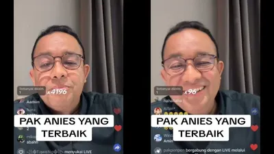 Anies Baswedan Live TikTok