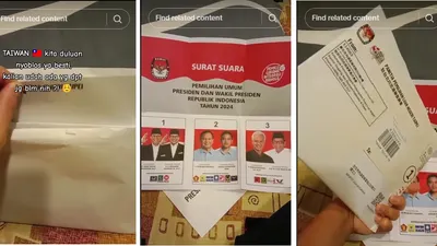 Potongan video viral 41 detik soal WNI TaipeiSudah Terima Surat Suara