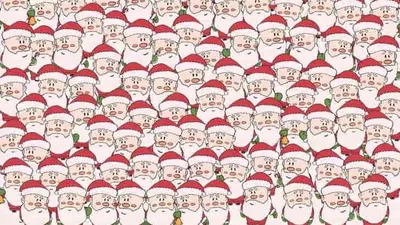 Tes Ilusi Optik: Uji Ketajaman Mata dengan Menemukan Domba di Antara Santa Claus dalam 8 Detik