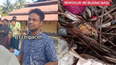 Belum lama ini viral di media sosial sebuah video yang memperlihatkan pengungsi Rohingya yang berada di Aceh ketahuan membuang nasi bungkus yang diberikan.