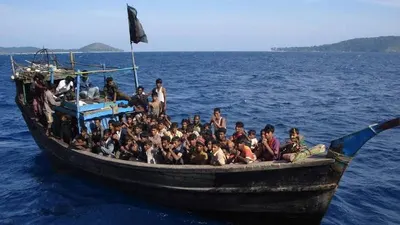 Ilustrasi Imigran dari Rohingya