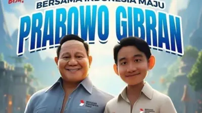Pasangan Capres-Cawapres, Prabowo Subianto dan Gibran Rakabuming. 