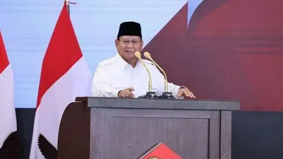 Calon Presiden Prabowo Subianto menghadiri acara Rapat Kerja Nasional Lembaga Dakwah Islam Indonesia (LDII).   