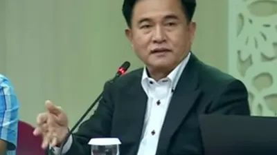 Yusril Ihza Beri Jawaban soal Rumor&nbsp;Bakal Jadi Menko Polhukam Baru Gantikan Mahfud MD
