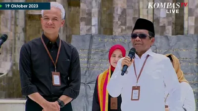 Pidato di Tugu Proklamasi, Ganjar Pranowo Ucap I Love u Full, Mahfud MD Bahas soal Kemeja
