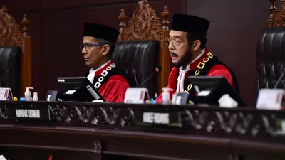 Ketua Mahkamah Konstitusi (MK) Anwar Usman (BPMI Setpres/Lukas)