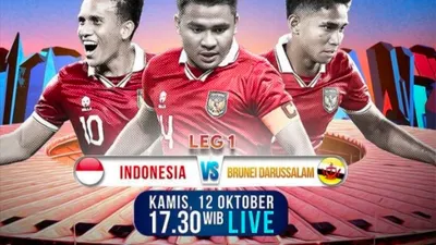 link live streaming pertandingan Timnas Indonesia vs Brunei Darussalam di Leg 1 pada Kualifikasi Piala Dunia 2026