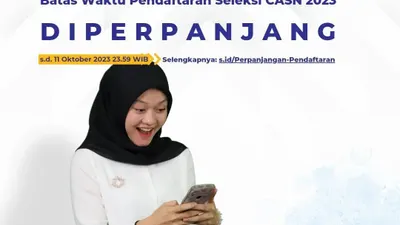 KABAR BAIK! BKN Resmi Umumkan Pendaftaran Seleksi CPNS dan PPPK 2023 Diperpanjang, Cek Tanggal di Sini 