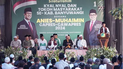 Anies Baswedan dan Cak Imin Kunjungi Ponpes Darussalam Blokagung di Banyuwangi, Silaturrahim Pas Maulid Nabi