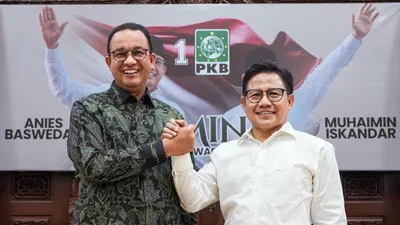 Pencalonan pasangan AMIN - Anies Baswedan dan Cak Imin. (Instagram @dpp_pkb)