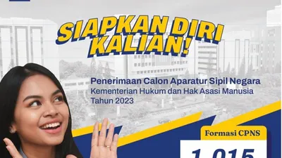 Ada sekitar 1.015 kuota CPNS 2023 Kemenkumham khusus untuk lulusan SMA sederajat, dan ada sekitar 1.563 kuota untuk PPPK.