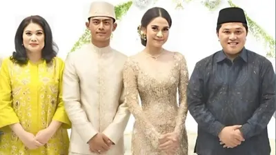 Momen Ketua PSSI, Erick Thohir hadiri pernikahan Pratama Arhan dan Azizah Salsha di Tokyo, Jepang
