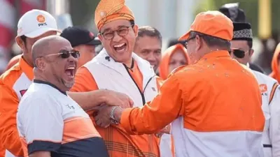 Anies Baswedan menjawab pertanyaan yang diajukan oleh Najwa Shihab soal dirinya yang dianggap petugas partai.