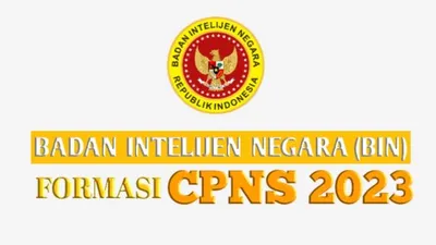 BIN SIAPKAN FORMASI CPNS 2023