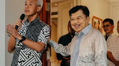 Pertemuan antara Ganjar Pranowo dan Jusuf Kalla (JK)