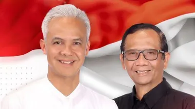 Ganjar Pranowo dan Mahfud MD