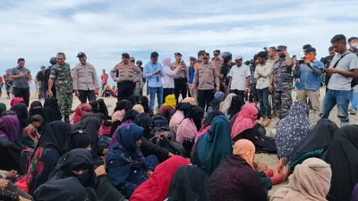 Suasana Pengungsi Etnis Rohingya di Aceh Timur