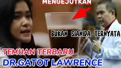 dr Gatot Lawrence yang terang-terangan menyatakan tidak ditemukannya sianida di dalam tubuh Mirna Salihin.