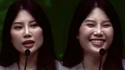 Anak dari Hary Tanoesoedibjo, Angela Tanoesoedibjo, salah menyebut nama Ganjar Pranowo menjadi Prabowo.