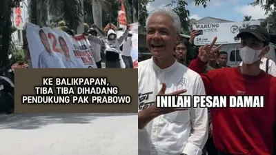 Berkunjung ke Balikpapan, Ganjar Pranowo Disambut Pendukung Prabowo Subianto: Sing Tenang, Pokoe Madhang Wir