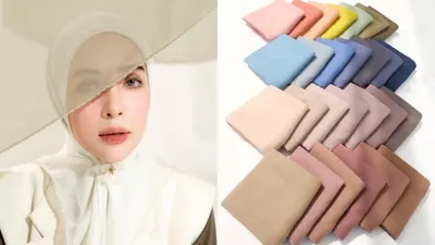 Ilustrasi Jilbab Warna Pastel