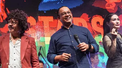 Anies Baswedan di acara Jakarta Melayu Festival
