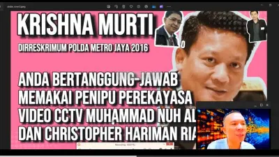 Rismon Sianipar Minta Krishna Murti Bertanggung Jawab atas Kasus Jessica wongso