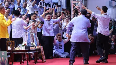 Joget gemoy Prabowo Subianto.