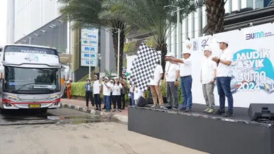 Mudik Asyik Bersama BUMN 2024, PNM Fasilitasi Ratusan Karyawan dan Nasabah