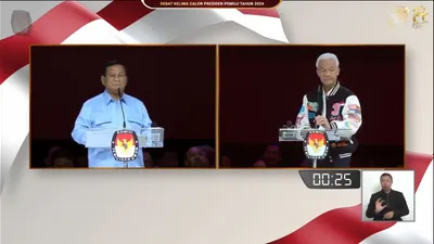 Prabowo Subianto dan Ganjar Pranowo