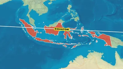 Garis Khatulistiwa di Indonesia.