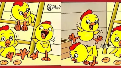 Tes IQ: Kamu Orang yang Teliti? Coba Temukan 7 Perbedaan dari Gambar Anak Ayam Ini