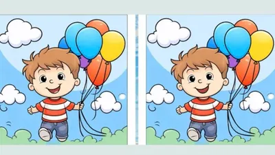 Tes IQ: Sulit Konsentrasi? Temukan 3 Perbedaan pada Gambar Anak Bermain Balon untuk Uji Kemampuan Observasi
