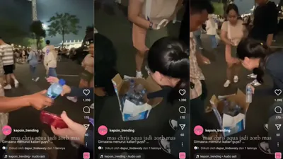 Viral Momen Seorang Gadis Beli Air Mineral di Konser Coldplay dengan Harga 4 Kali Lipat!